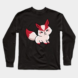 Cute Kawaii Kitsune Fox Long Sleeve T-Shirt